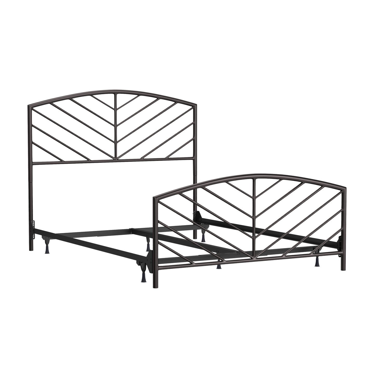 Hillsdale Furniture Essex Metal Queen Bed, Gray Bronze