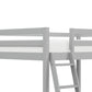 Hillsdale Kids and Teen Caspian Full Loft Bed, Gray