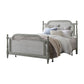 Hillsdale Furniture Melanie Wood and Cane Queen Bed, French Gray