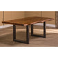 Hillsdale Furniture Emerson Wood Rectangle Dining Table, Natural Sheesham