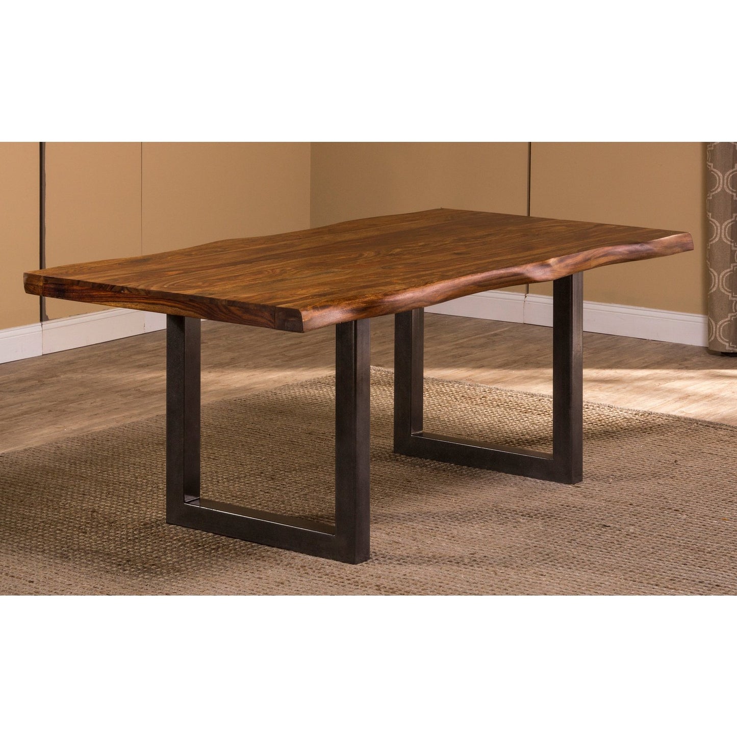 Hillsdale Furniture Emerson Wood Rectangle Dining Table, Natural Sheesham