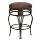 Hillsdale Furniture Montello Metal Backless Swivel Counter Height Stool, Old Steel