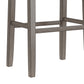 Hillsdale Furniture Fiddler Wood Backless Bar Height Stool, Aged Gray