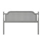 Hillsdale Furniture Melanie Wood and Cane King Headboard, French Gray