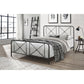 Hillsdale Furniture Williamsburg Queen Metal Bed, Black Sparkle