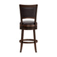 Hillsdale Furniture Lockefield Wood Bar Height Swivel Stool, Brown Cherry