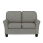 Hillsdale Furniture Lorena Upholstered Loveseat, Gray