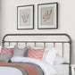 Hillsdale Furniture Kirkland Metal King Headboard, Aged Pewter