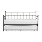 Hillsdale Furniture Providence Metal Twin Daybed with Roll Out Trundle, Aged Pewter