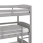 Living Essentials by Hillsdale Alexis Wood Arch Triple Twin Bunk Bed, Gray