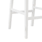 Hillsdale Furniture Clarion Wood and Upholstered Panel Back Bar Height Stool, Sea White