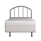 Hillsdale Furniture Tolland Metal Twin Headboard with Frame, Satin Black