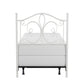 Hillsdale Furniture Ruby Twin Metal Headboard with Frame, Textured White