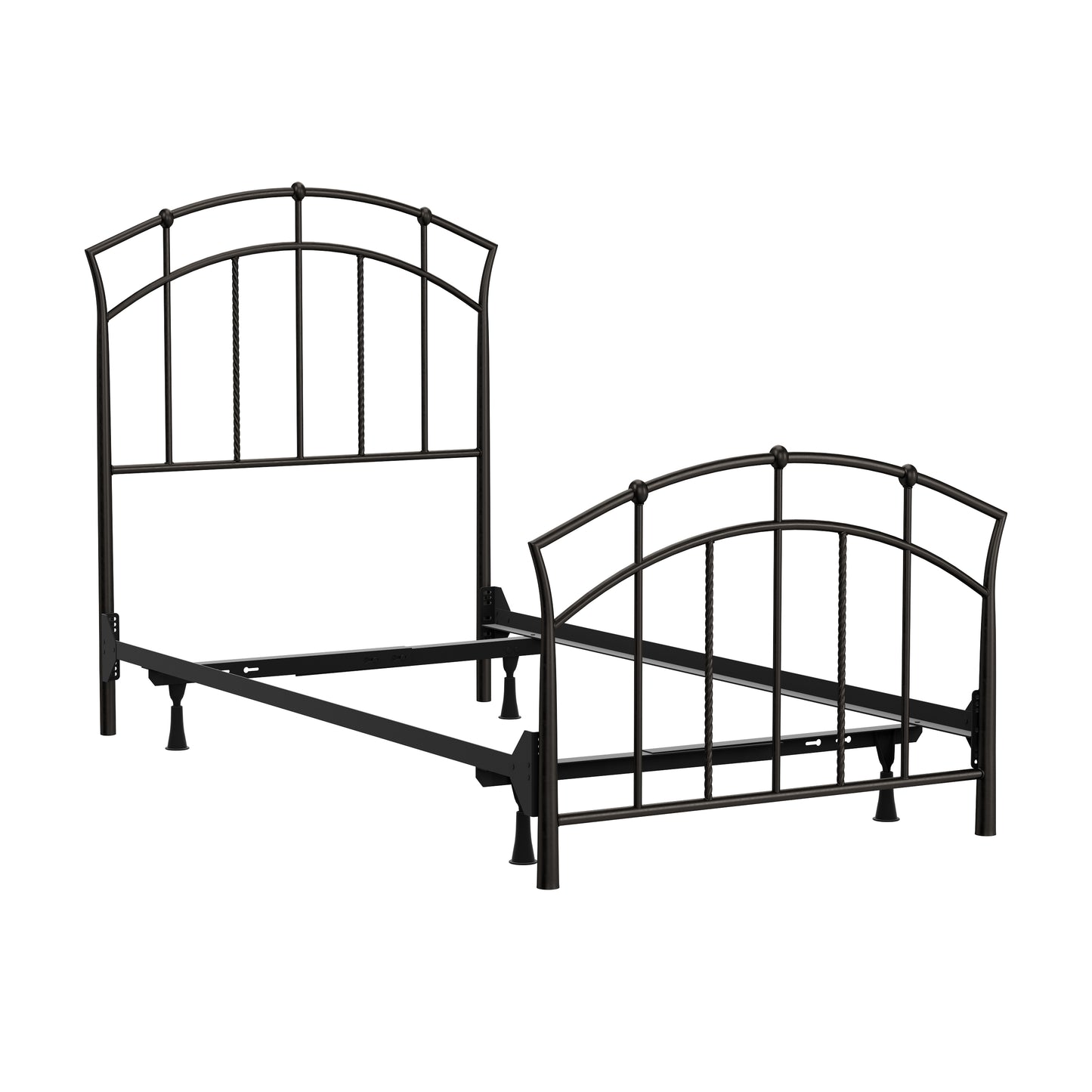 Hillsdale Furniture Vancouver Metal Twin Bed, Antique Brown