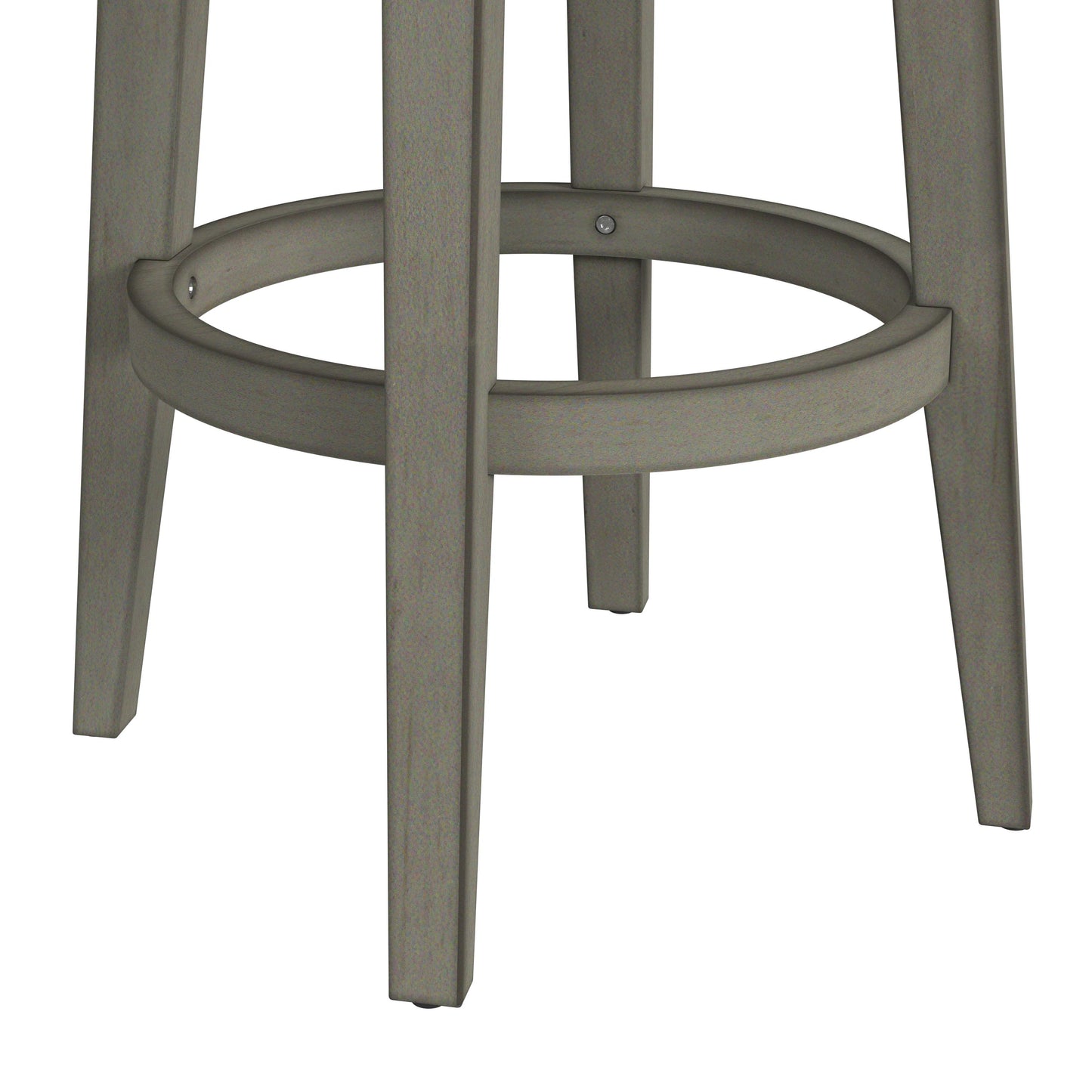 Hillsdale Furniture Lawton Wood Bar Height Swivel Stool, Antique Gray with Ash Gray Fabric