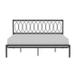 Hillsdale Furniture Naomi King Metal Bed, Gray