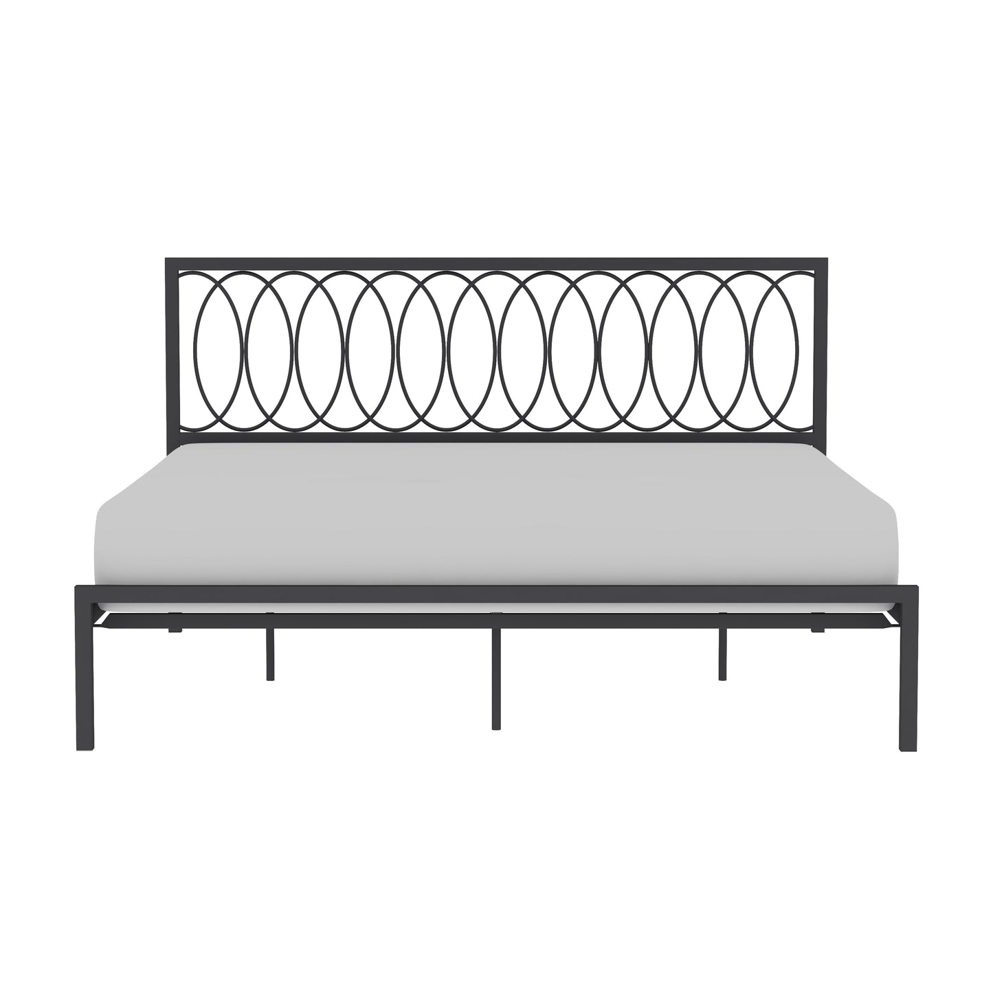 Hillsdale Furniture Naomi King Metal Bed, Gray