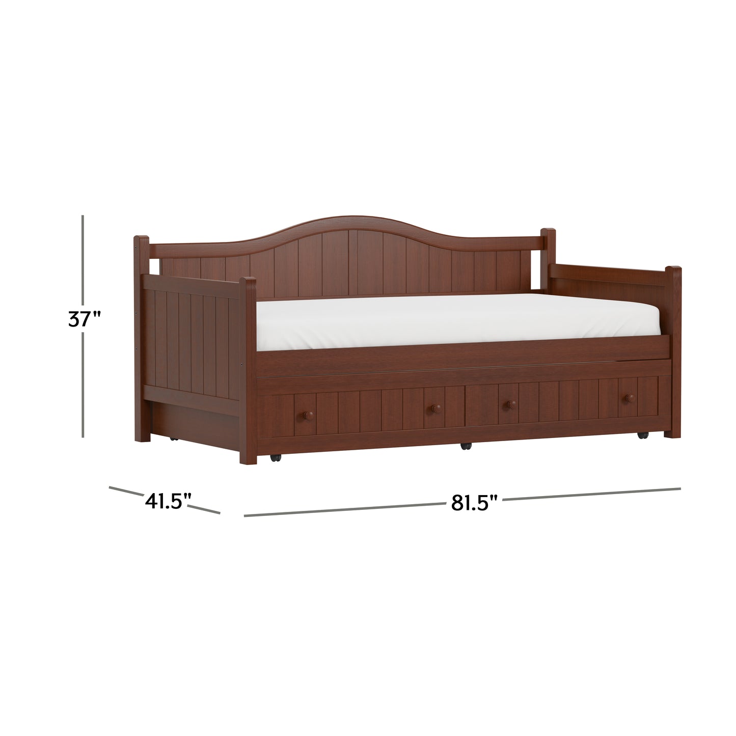 Hillsdale Furniture Staci Wood Daybed with Trundle, Cherry