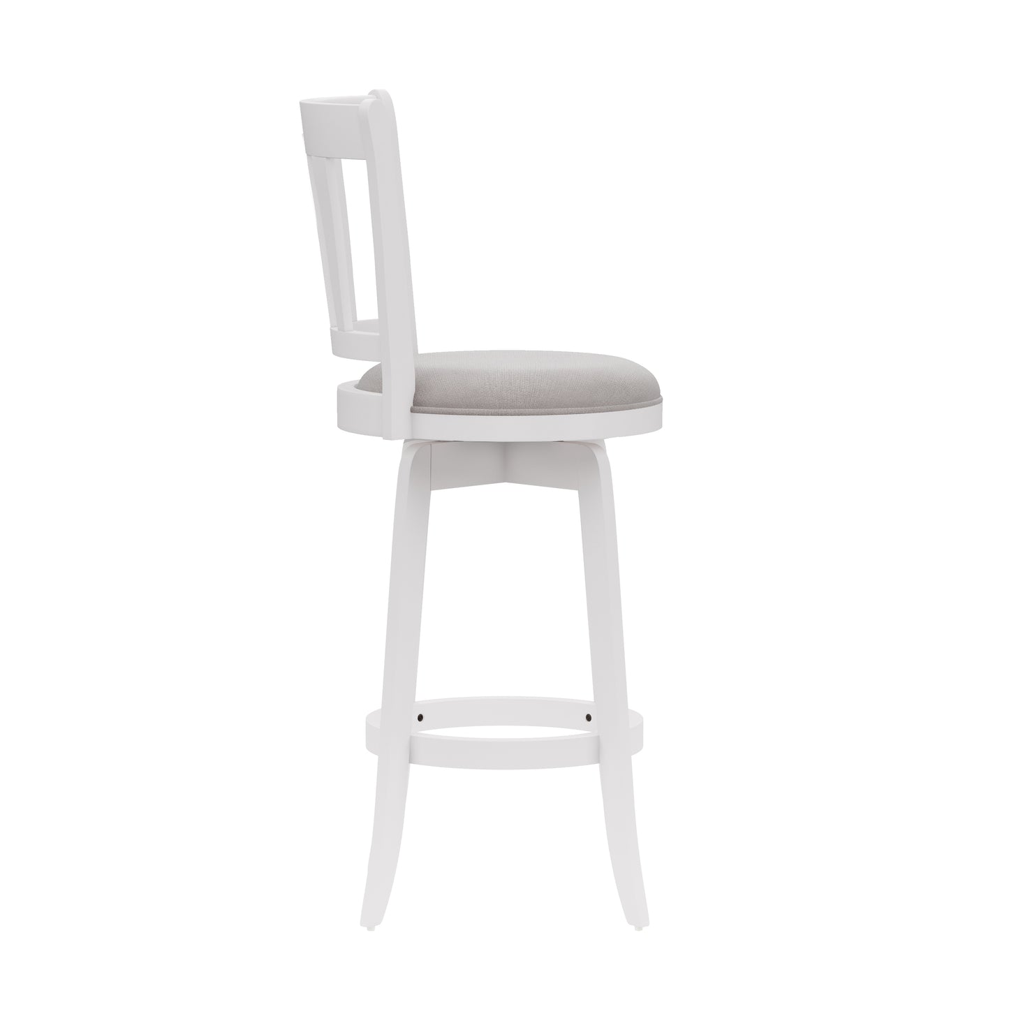 Hillsdale Furniture Presque Isle Wood Bar Height Swivel Stool, White