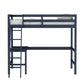 Hillsdale Kids and Teen Caspian Twin Loft Bed, Navy