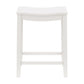 Hillsdale Furniture Fiddler Wood Backless Counter Height Stool, White