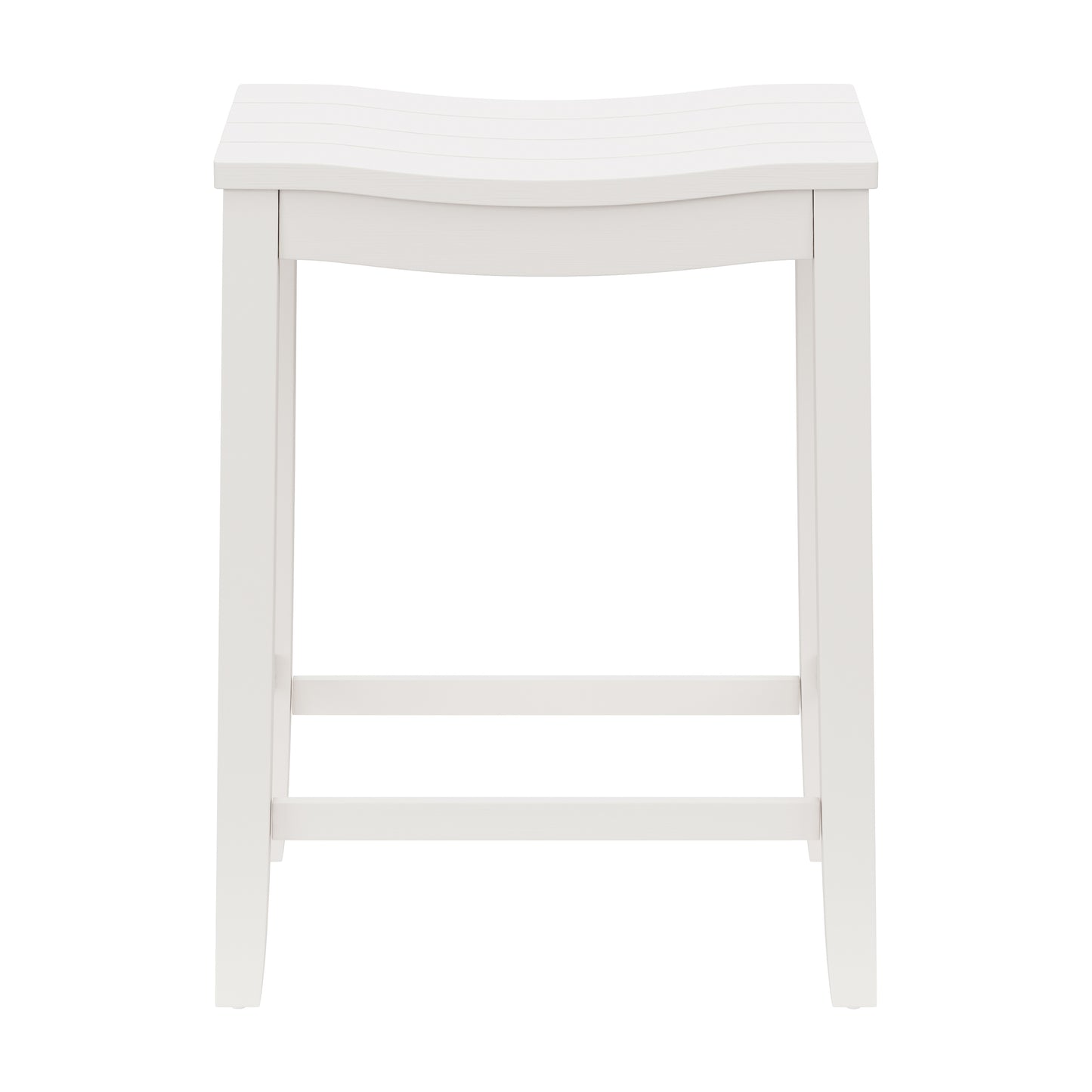 Hillsdale Furniture Fiddler Wood Backless Counter Height Stool, White