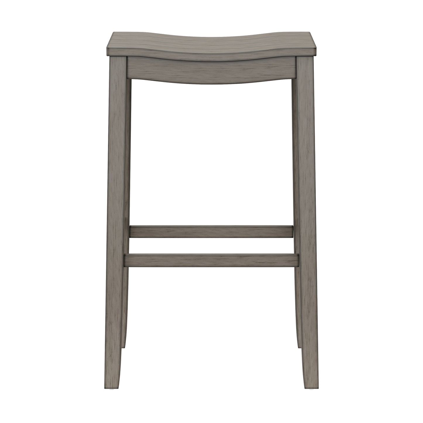 Hillsdale Furniture Fiddler Wood Backless Bar Height Stool, Aged Gray