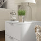 Hillsdale Living Essentials Delmar Wood 2 Drawer Nightstand, Matte White