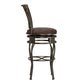 Hillsdale Furniture Montello Metal Bar Height Swivel Stool, Old Steel