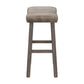 Hillsdale Furniture Saddle Wood Backless Counter Height Stool, Rustic Gray