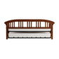 Hillsdale Furniture Dorchester Wood Daybed with Twin Roll Out Trundle, Walnut