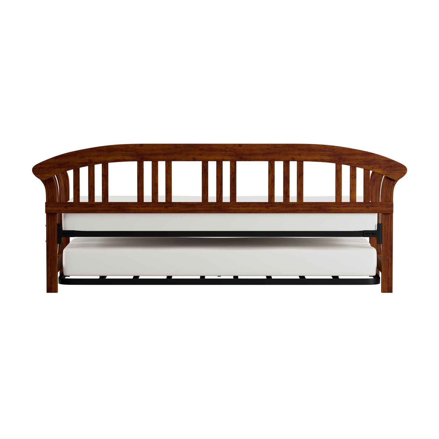 Hillsdale Furniture Dorchester Wood Daybed with Twin Roll Out Trundle, Walnut