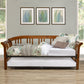 Hillsdale Furniture Dorchester Wood Daybed with Twin Roll Out Trundle, Walnut