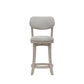 Hillsdale Furniture Sloan Wood Counter Height Swivel Stool, Aged Gray