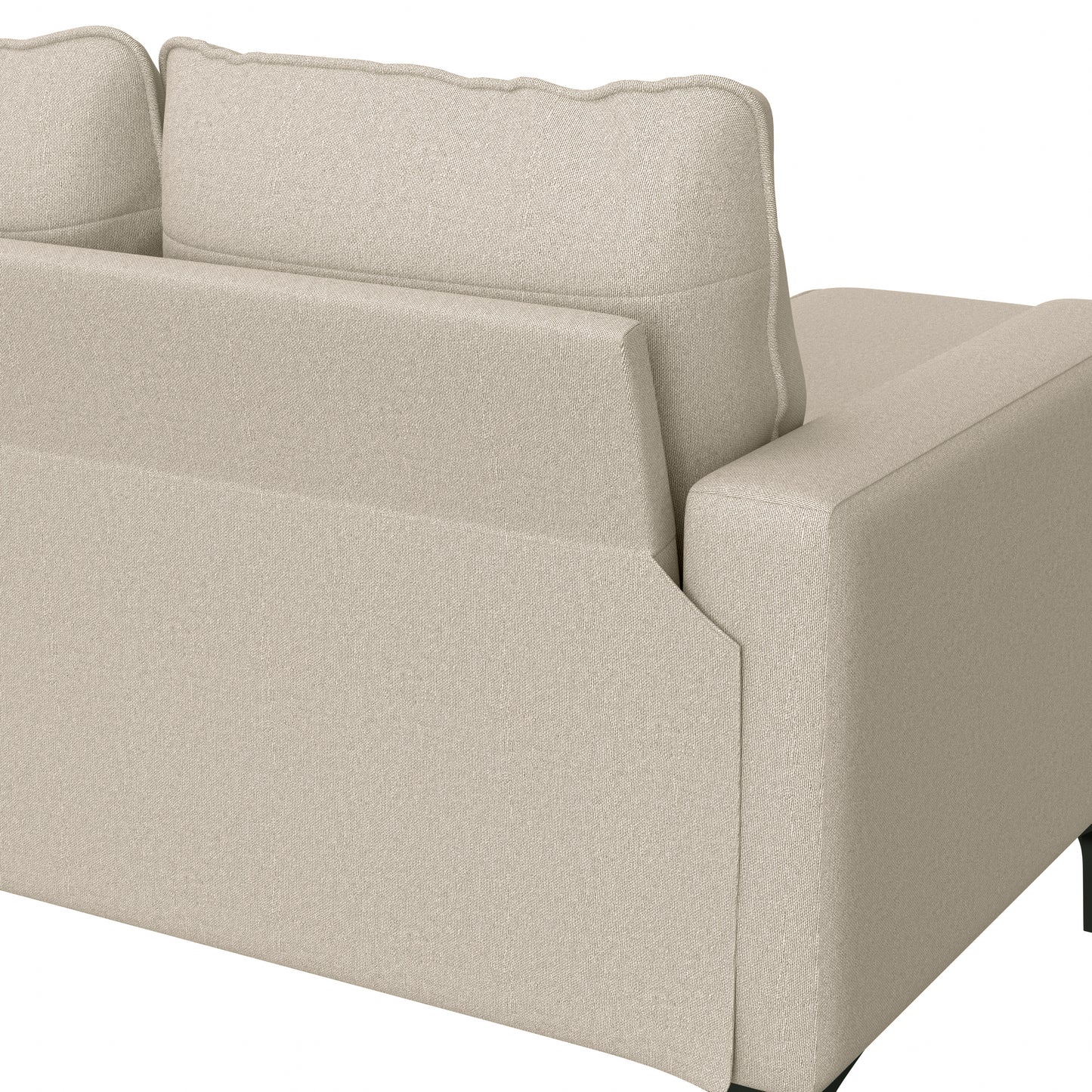 Hillsdale Furniture Alamay Upholstered Reversable Sectional Chaise, Oatmeal