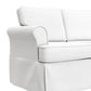 Hillsdale Furniture Faywood Upholstered Loveseat, Snow White