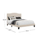 Hillsdale Furniture Kiley Queen Upholstered Bed, Linen