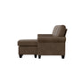 Hillsdale Furniture Barroway Upholstered Reversible Chaise Sectional, Antique Brown