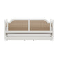 Hillsdale Furniture Melanie Wood and Cane Twin Daybed with Trundle, White