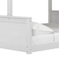 Living Essentials by Hillsdale Capri Wood Twin Over Full Bunk Bed, White