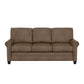 Hillsdale Furniture Barroway Upholstered Sofa, Antique Brown