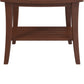 Hillsdale Furniture Preston Walnut Acacia Wood Shower Stool