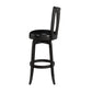 Hillsdale Furniture Savana Wood Bar Height Swivel Stool, Black