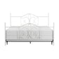 Hillsdale Furniture Ruby King Metal Bed, Textured White