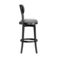 Hillsdale Furniture Sloan Wood Bar Height Swivel Stool, Black