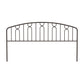 Hillsdale Furniture Riverbrooke Metal Arch Scallop King Headboard, Bronze