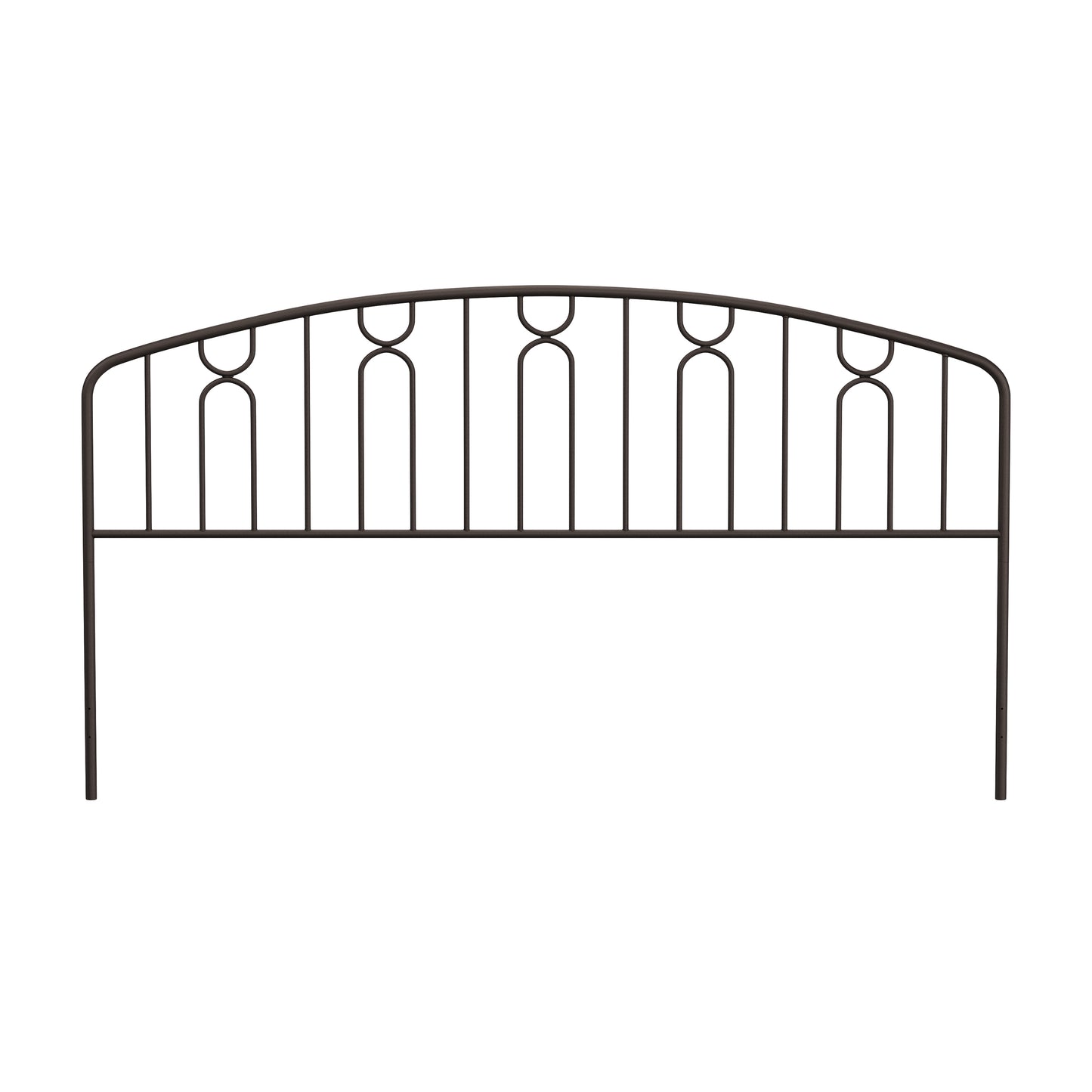 Hillsdale Furniture Riverbrooke Metal Arch Scallop King Headboard, Bronze