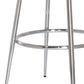 Hillsdale Furniture Bullock Metal Swivel Bar Height Stool, Silver Gray Velvet