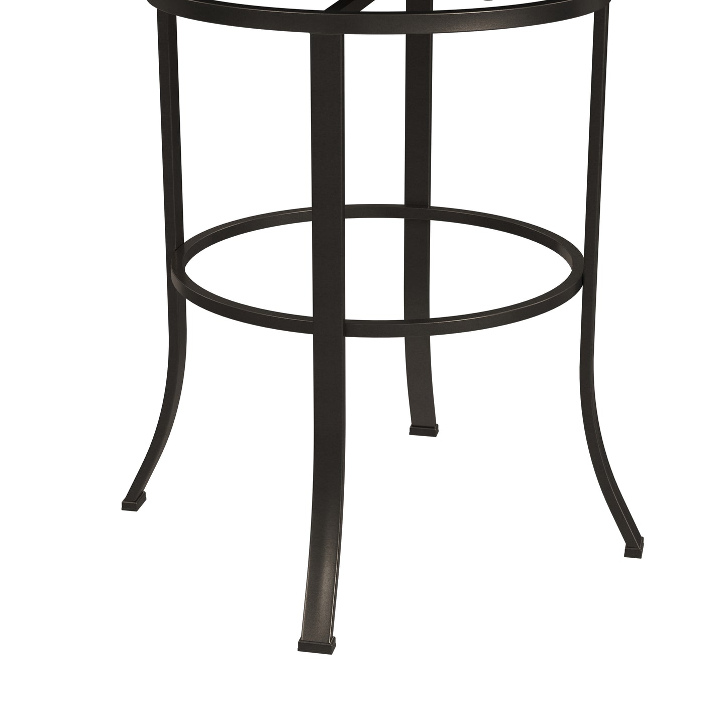 Hillsdale Furniture Dundee Commercial Grade Metal Bar Height Swivel Stool, Dark Coffee