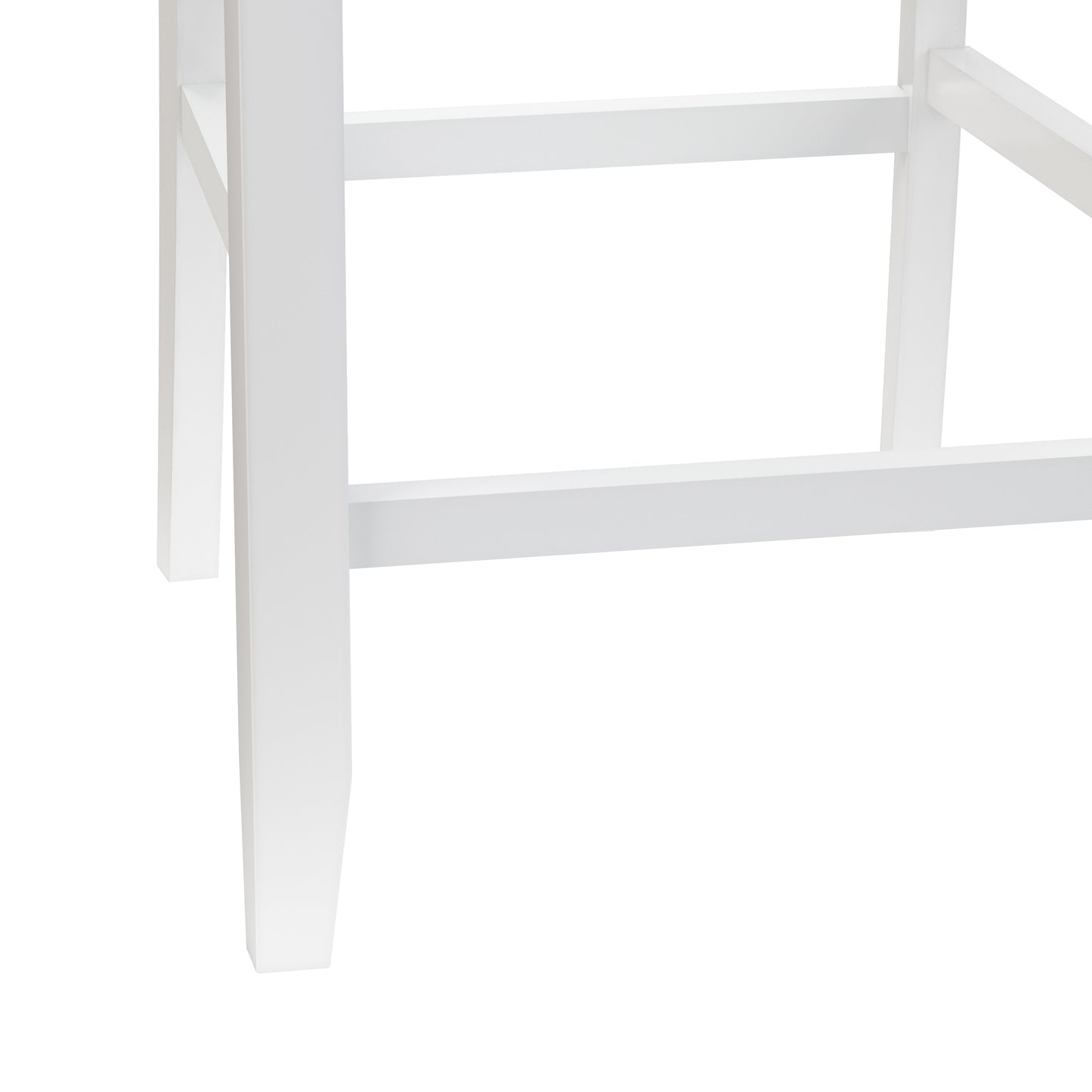 Hillsdale Furniture Warren Wood and Upholstered Counter Height Stool, Sea White